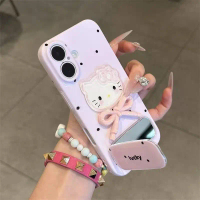 เคสโทรศัพท์กระจก KT โบว์น่ารัก 3 มิติ สีแดง สีชมพู สีฟ้า สีเหลือง และสีม่วง เข้ากันได้กับ Huawei Mat