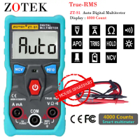 Promo Zotek Zt-S1 Auto Count Digital Multimeter Tester Autoranging
