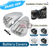 Motorcycle ABS Plastic Side Battery Cover Fairing Frame Cap For Harley XL Sportster Iron 883 SuperLow 1200 Custom 72 2014 - 2021
