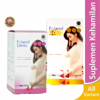 Folamil Genio 30 Kapsul - Suplemen Kesehatan Untuk Ibu Hamil dengan Cysteamine untuk Kulit Cerah dan