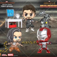 Hot Toys COSBABY Mini Collectible Version Marvel Iron Man Tony Stark Mechanical Test mk5 Blacklash 9.5-11cm Action Figure Doll