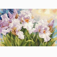 paket kristik bunga putih full kristik iris