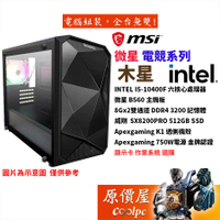 MSI微星【木星】I5-10400F/10400 六核心處理器/無內顯/無系統/套裝主機/原價屋【活動贈】