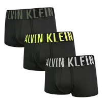 Calvin Klein Intense Power 男內褲 絲質寬腰帶 合身四角褲/CK內褲-綠、黃、深藍 三入組