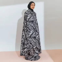 Lozy Hijab - Miraya Prayer Set (Mukena Set Pattern 2in1 Koleksi Raya Lebaran 2026) Creamy Black
