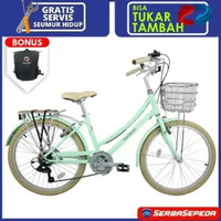 Sepeda Keranjang - Sepeda Polygon Claire 24 HIJAU