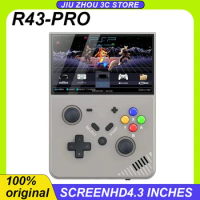 New R43-Pro Hd 4.3-Inch Screen Original 3d Joystick Handheld Game Players Machine Home 4k Hd Large Psp Ps1 Supports 25 Simulator