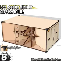 Box Speaker Miniatur CLA 6 Inch Albasia Double TANPA Speaker