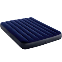 Inflatable Mattress Hard-Beam Classic Downy, Single Air Bed, Blue Color Inflatable Double Bed for Camping Inflatable Mattress