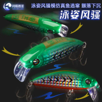 Crazy Pull Second Generation Non-Deviation Minnow Slow Sinking Long Casting Minnow Lure for Mandarin