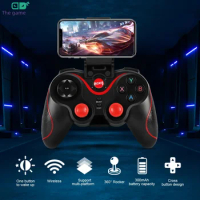 GAMINJA Wireless Bluetooth Gamepad PC Game Controller Gaming Joystick For Android Mobile Phone TV Box Playstation 3 Tablet PC