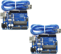 2 ชิ้น บอร์ดพัฒนา UNO R3 ATmega328P ATMEGA16U2 เข้ากันได้กับ UNO R3 Arduino