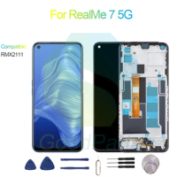 For RealMe 7 5G Screen Display Replacement 2400*1080 RMX2111 For RealMe 7 5G LCD Touch Digitizer