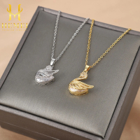 HEMEI H310 Kalung Titanium Angsa Gold Silver