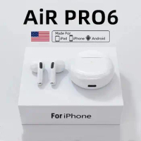 Original Air Pro 6 TWS Wireless Bluetooth Earphones Mini Pods Earbuds Sport Headset For Xiaomi Android Apple iPhone Headphones