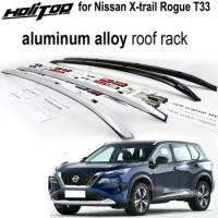 original style roof rack roof bar luggage rail for Nissan X-trail Rogue T33 2021 2022 2023,aluminum alloy,free drill hole