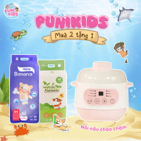 (1A + 1BM) [NGÀY & ĐÊM - TẶNG NỒI NẤU CHẬM] 01 BỊCH BỈM VIỆT AMOR NATURAL & 01 BỊCH BỈM HÀN BIMANA -
