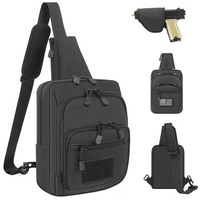 Tactical Gun Bag Pistol Bag Gun Holster Concealed Gun Carry Bag Crossbody Bag Chest Pack Shoulder Sling Bag for Airsoft Hunting