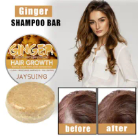 Ginger Hair Shampoo Soap Anti Hair Loss Ginger Shampoo 100% Pure Plant Natural Organic Shampoo Bar Hair Care