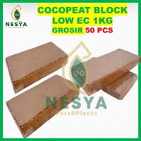 Grosir 50 Pcs cocopeat block 1kg low ex siap pakai Media Tanam Serabut Kelapa