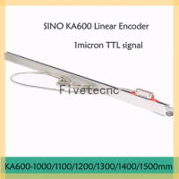 1um TTL SINO KA-600 1000 1100 1200 1300 1400 1500mm 1micron DRO Linear Glass Scale KA600 Optical Encoder for Milling Lathe