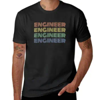 You love your job as a Engineer - Worlds okayest Engineer retro T-Shirt tops cute clothes plus sizes men clothing