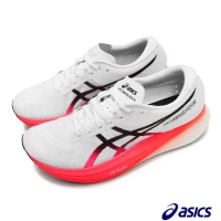 Asics 競速跑鞋 Metaspeed Edge  男鞋 白 紅 步頻型 碳板 厚底 路跑 運動鞋 亞瑟士 1013A116100