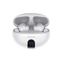 Philips 飛利浦 LED數字電量屏顯藍牙耳機 TAT3559 平行進口 全港免運 白色
