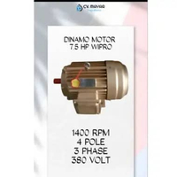 Dinamo motor 7,5 hp 4 pole 3 phase wipro
