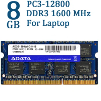 ADATA Laptop Memory DDR3 DDR3L 2GB 4GB 8GB 1600MHz Ram SO DIMM 204 pin 1600 1333 For Lenovo ThinkPad HP 1.5V PC3-12800u RAMs