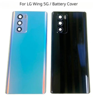 Back Battery Cover Rear Door Panel Housing Case For LG Wing 5G Battery Cover with Lens Frame Replacement Part
