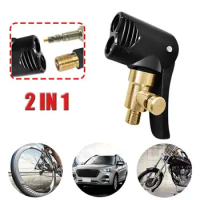 Portable Lip-on Adapter Durable Universal Quick Adapter For Car Air Pump Brass Suction Cup Air Pump Connector For Car Tires