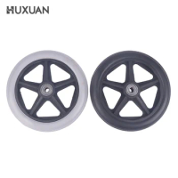 6 Inch Wheels Smooth Flexible Heavy Duty Wheelchair Front Castor Solid Tire Wheel Wheelchair Replacement Parts