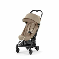 【德國 Cybex Coya】頂級登機美型兒童推車(黑車架)_安琪兒#奶茶色-奶茶色