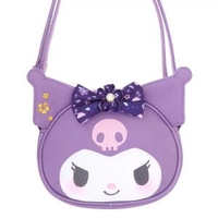 Sanrio - Kuromi公仔頭型斜揹袋/單肩包