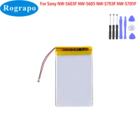 New 3.7V 240mAh Battery For Sony NW-S603F NW-S605 NW-S703F NW-S705F MP3 2-wire Plug+tools