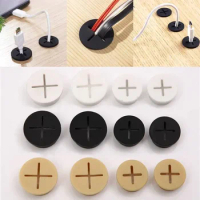 10pcs Cable Cord Grommet Silicone Cable Cover Wire Hole Cover Wire Organizer for Desk Furniture Table Office Computer TV Console