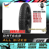 TAYAR MOTORSIKAL GRT GRT668 TUBELESS TYRE 70/90,80/90,90/80,100/80,110/70,120/70 -17 (BUNGA CORSA SP