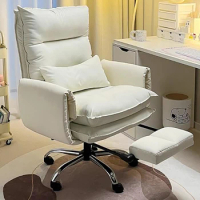 Stretch White Office Chair Nordic Luxury Comfortable Ergonomic Gaming Chair Ergonomic Modern Chaise De Jeux Gaming Furniture