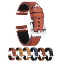 Luxury Brand Watchband Leather Watch Strap for Omega Seamaster 300 Seiko Hamilton Certina