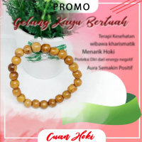 Gelang Bio energy terapi kesehatan Gelang Kayu Gaharu Tali Karet 8mm