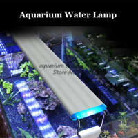 18-48CM LED clip light aquarium LED light aquarium plant grow fish tank landscape Mini white blue light