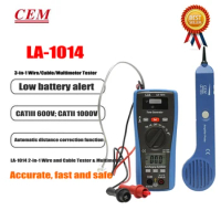 CEM LA-1014 LA-1015 Multifunctional Cable Indentifier Tester;DMM Cable Detector Network Fault Tester,Line Detector/LAN Tester.