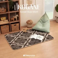 Dekoruma KOGANE Karpet Busa Motif / Karpet Duduk / Karpet Busa 100x140 cm - Brown