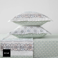 【HOLA】佛羅倫斯純棉床包枕套三件組雙人