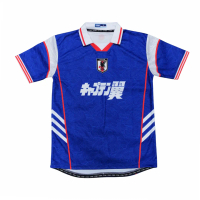 Jersey Sport Fantasy Timnas Jepang Blue Home Motif Retro Vintage Full Printing Sublimasi