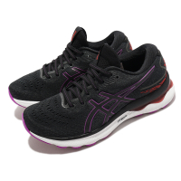 Asics 慢跑鞋 GEL-Nimbus 24 D 女鞋 寬楦 黑 紫 緩衝型 運動鞋 亞瑟膠 亞瑟士 1012B199004