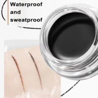 Smooth Eyeliner Beginner-friendly Smudge-proof Eyeliner Cream Long-lasting Waterproof Makeup for Women Sweat-proof