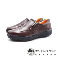 【WALKING ZONE】男 厚底耐久站健走鞋 男鞋(深咖色)