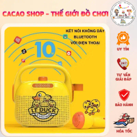 Loa Micro Karaoke Bluetooth - Đồ Chơi Âm Nhạc Hát Kèm Dây USB Hình Chú Vịt Vàng Cao Cấp CaCao Kids